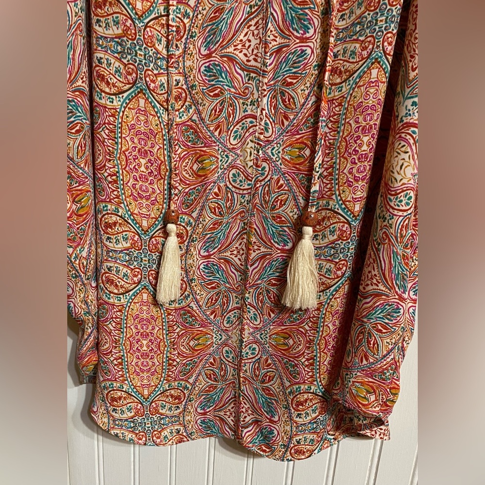 NWT OLIVE + ROSE BOHO TOP SIZE MEDIUM - Picture 2 of 7